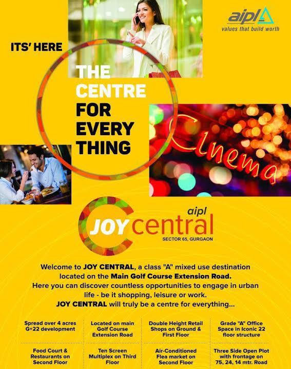 AIPL Joy Central is the centre for everything
